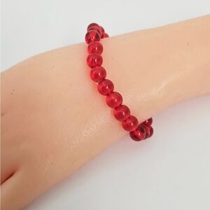 Red Beaded Bracelet